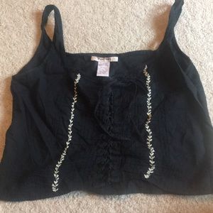 Free people black tank top
